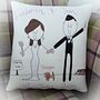 Personalised Embroidered Wedding Gift Cushion, thumbnail 1 of 12
