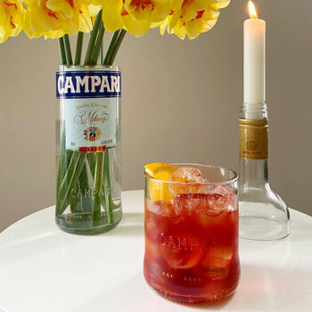 Set Of Two Campari Bottle Glasses, 6 of 10