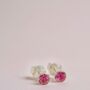 Sterling Silver October Tourmaline Birthstone Bracelet, thumbnail 7 of 11