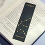 Personalised Star Sign Leather Bookmark, thumbnail 7 of 9