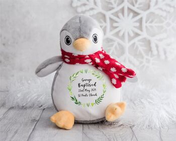 Personalised Christening / Baptism Green Wreath Teddy, 11 of 12