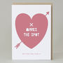 'X Marks The Spot' Valentine's Card And Free Tattoo, thumbnail 1 of 3