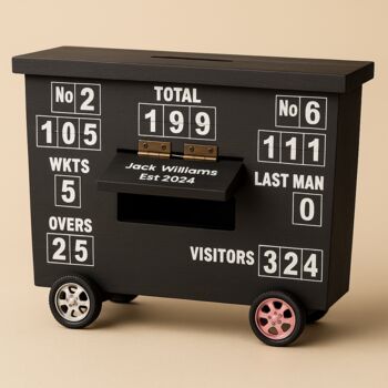 Personalised Cricket Scoreboard Desk Tidy, 3 of 7