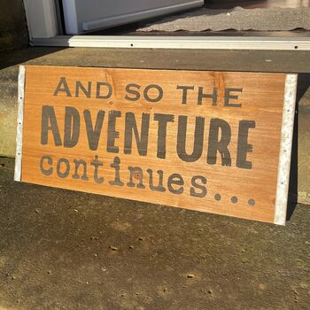 Large Wooden Adventure Sign, 2 of 4
