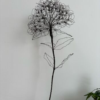 Handmade Wire Hydrangea Stem, 3 of 8
