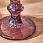 Aurielle Embossed Rose Quartz Wine Glass, thumbnail 2 of 3