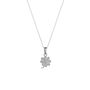 Four Leaf Clover Sterling Silver Necklace, thumbnail 4 of 6