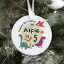 Personalised Birthday Ornament With Name, thumbnail 1 of 8