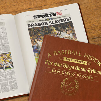 San Diego Padres Personalised Gift Newspaper Book, 4 of 12