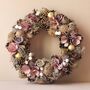 Pink And Gold Glittery Pinecone Wreath, thumbnail 1 of 8