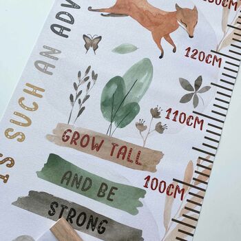 Personalised Lion And Friends Height Chart, 2 of 6