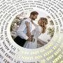 Metallic Personalised Record Song Lyrics Photo Print, thumbnail 2 of 7