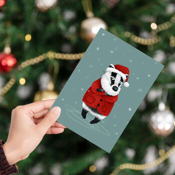 Grumpy Badger Christmas Cards, 3 of 9
