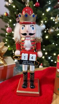 Red Nutcracker Countdown Advent Calendar Christmas, 2 of 6