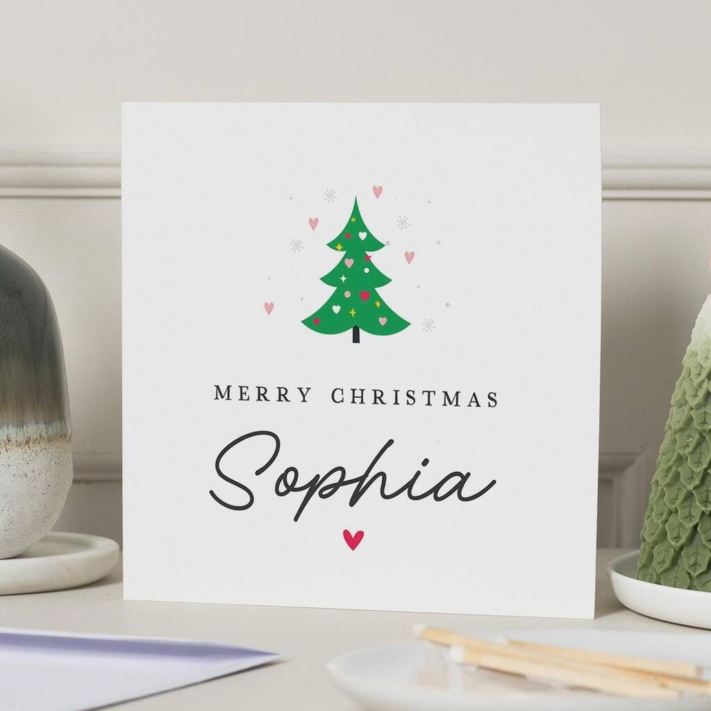 Personalised Kids Christmas Card For Daughter Or Son, 1 of 7