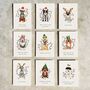 Christmas Dog Breeds In Hats Card And Envelope, thumbnail 9 of 12