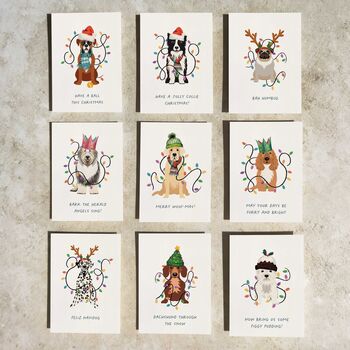 Christmas Dog Breeds In Hats Card And Envelope, 9 of 12