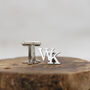 Sterling Silver Personalised Cufflinks, thumbnail 1 of 5
