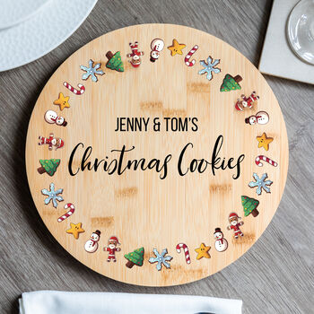 Personalised Christmas Treats Serving Board, 5 of 5