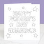 Grandad Colour In Father's Day Card, thumbnail 1 of 3