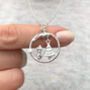 Personalised Sterling Silver Magical Wonderland Christmas Necklace With Initial Star, thumbnail 3 of 12