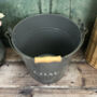 Fireside Coal Bucket In French Grey, thumbnail 3 of 3