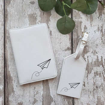 Paper Plane Passport And Luggage Tag Set, 4 of 4