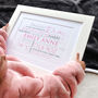 Personalised Baby Birth Announcement Word Art, thumbnail 1 of 12