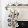 Personalised Nordic Grey Chunky Knit Stocking, thumbnail 4 of 7