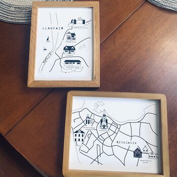 Bespoke Personalised Places Gift Art, 4 of 5