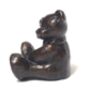 ‘Milo’ Solid Bronze Miniature Teddy Bear In Gift Box, thumbnail 2 of 5