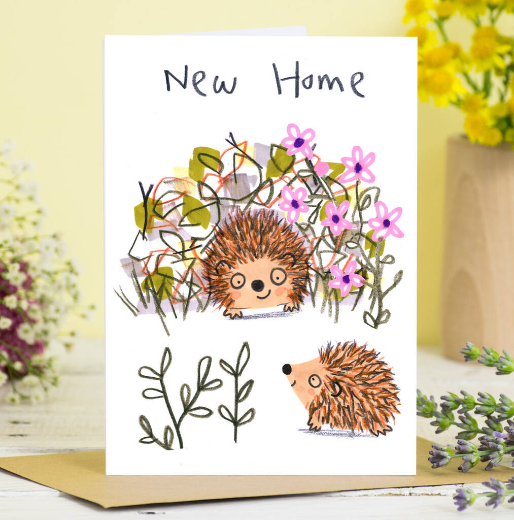 New Home Hedgehog Card