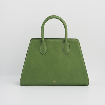 Green Garden Floral Structured Tote Bag Medium, 5 of 8