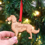 Personalised Springer Spaniel Wooden Dog Decoration, thumbnail 6 of 9