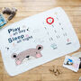 'Play All Day' Baby Milestone Cotton Blanket, thumbnail 1 of 12