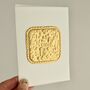 Personalised Handmade Gold Foil Name Birthday Card, thumbnail 6 of 9