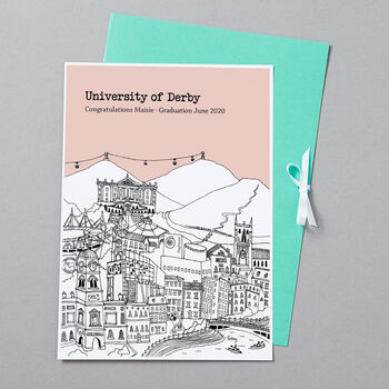 Personalised Derby Graduation Gift Print, 2 of 9