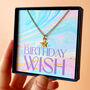 Birthday Wish Personalised Star Necklace, thumbnail 1 of 7