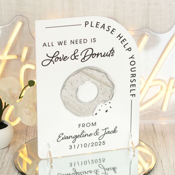 Modern Arch Donut Wall Acrylic 3D Sign, 2 of 7