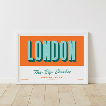 Personalised London Retro Favourite City Travel Print, 3 of 7