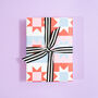 Luxury Patchwork Christmas Wrapping Paper, Red, thumbnail 4 of 5
