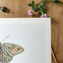 ‘Meadow Brown’ Butterfly A5 Giclée Art Print, thumbnail 2 of 3