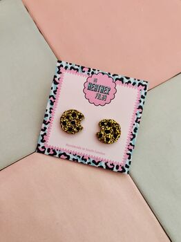 Cookie Glitter Resin Studs / Gift For Cookie Lovers / Gift For Baker, 5 of 6