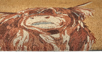 My Mat Printed Coir Highland Cow Coir 45x75cm, 3 of 3