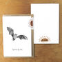 Pipistrelle Bat Print A6 Greetings Card, thumbnail 3 of 8