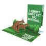 Two F*Cking Deer Funny 3D Pop Up Card Great For Dad, thumbnail 5 of 8