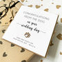Personalised Wedding Day Card From The Dog, thumbnail 1 of 6
