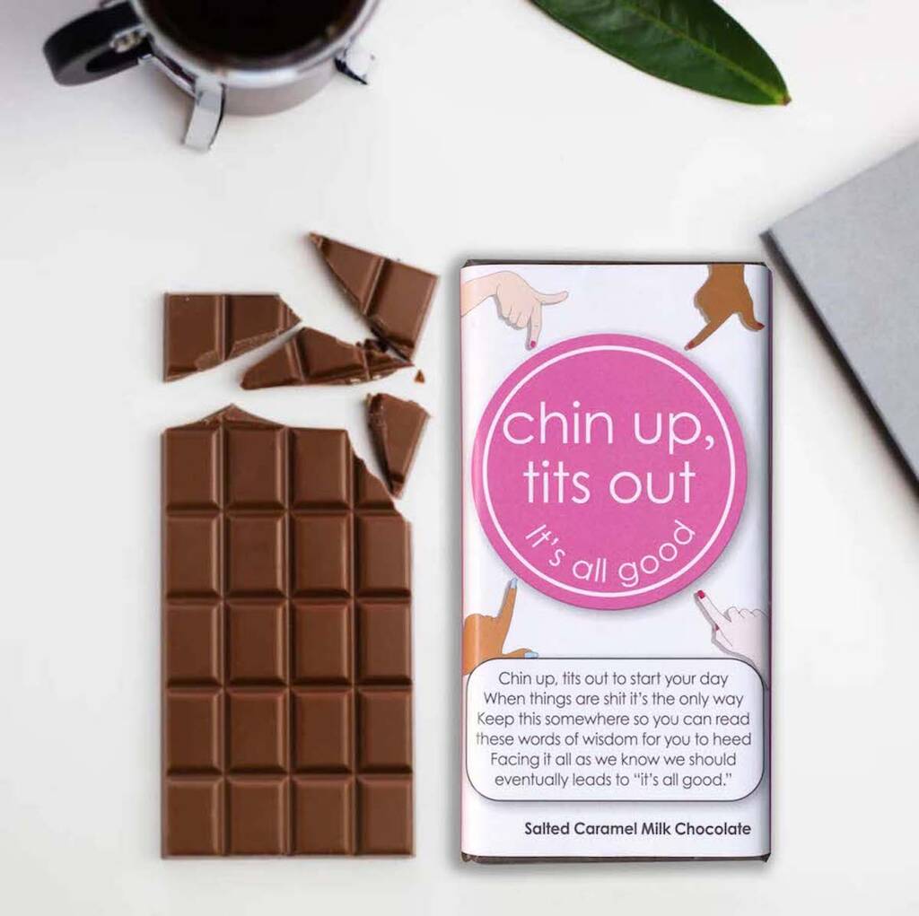 Chin Up Tits Out Artisan Chocolate Bar