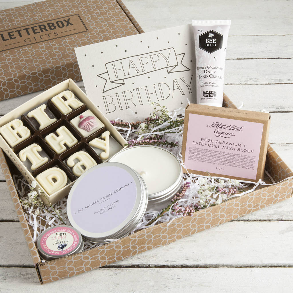 'the birthday box' letterbox gift set by letterbox gifts