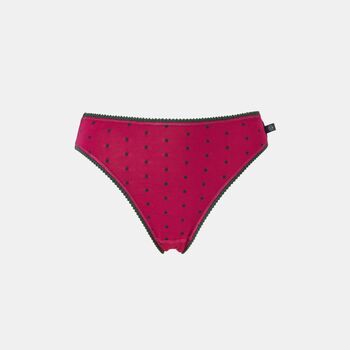Women's 'Forest Berry' Four Pack Bamboo High Leg Knickers, 3 of 5
